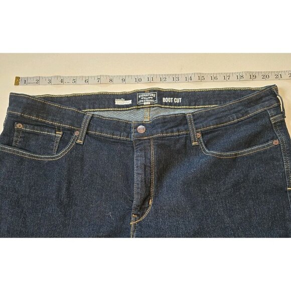 Levis Gold Womens PLUS 24 W Jeans Totally Shaping Boot Cut 42 X 31 Western Logo - Picture 4 of 10